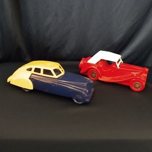 Lot of 2 Vintage Avon Car After Shave Bottles Empty